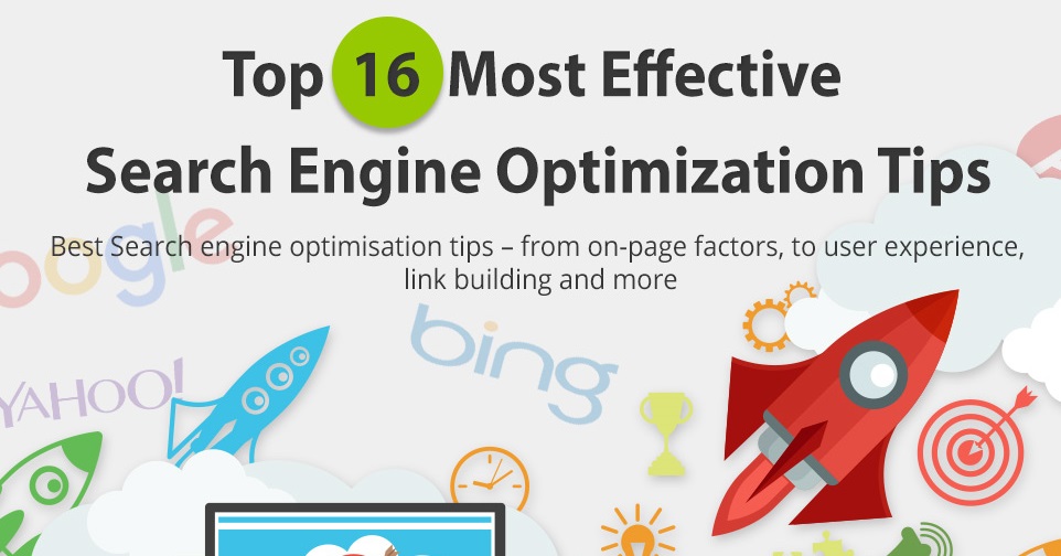 Top 16 Most effective search engine optimization infographic -