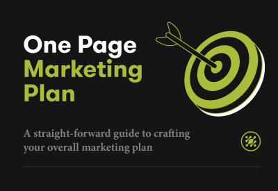 One page marketing plan