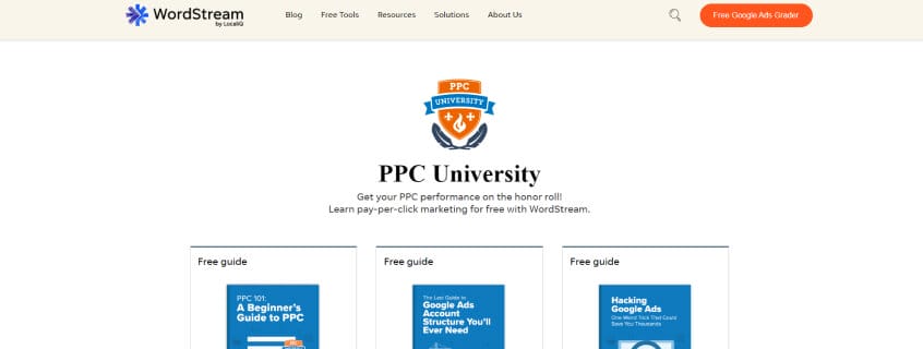 Wordstream - PPC University Facebook Course